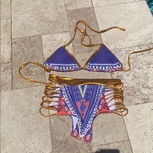 Two piece swim suit M